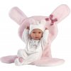 Llorens 63598 NEW BORN dievčatko realistická bábätko s celovinylovým telom 35cm
