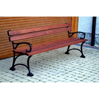 NaK Parková lavička Paula 150 cm 3 cm palisander