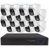 Securia Pro IP kamerový systém NVR16CHV8S-W SONY DOME smart, biely Nahrávanie: 8TB disk