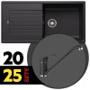 BLANCO SET 12-A 25 ZIA XL 6 S + DARAS čierna