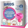 Bros elektrický odparovač proti komárom s tekutou náplňou, pre deti 1 ks