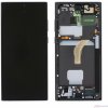 Samsung Galaxy S22 Ultra (SM-S908B) LCD displej + dotyková plocha + rám čierna - originál GH82-27488A / GH82-27489A