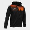 ECO SUPERNOVA ZIP-UP HOODIE BLACK ORANGE S