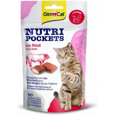 GimCat Nutri vrecká s hovädzím mäsom 60 g