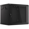 Nástěnný rack 19'' 9U 600X450mm černý flat pack WF01-6409-10B Lanberg