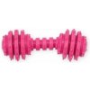 Petnova hračky pre zvieratá TPR DUMBBELL PINK hračka pre psov 12 cm