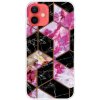 AppleMix Kryt pre Apple iPhone 13 - gumový - farebné geometrické tvary