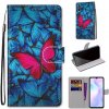 Knižkové puzdro Trendy Cross case Červený motýľ – Xiaomi Redmi 9A / 9AT