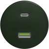 Kliklap Kliklap - Retro USB zásuvka A+C bez rámika zelená KA0091 + záruka 3 roky zadarmo + záruka 3 roky zadarmo
