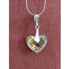 Náhrdelník Swarovski elements srdce Truly in Love Crystal AB18mm