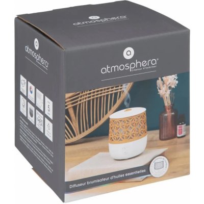 Atmosphera Aroma difuzér USB difuzér esenciálního oleje bíly 100 ml