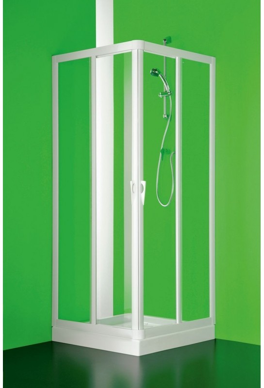 Hopa VELA Obdĺžnikový sprchový kút 100x70x185cm, rám plast biely, polystyrol 2,2mm BSVEL7010P