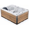 Lovia Vírivka pre 3 osoby 220x156x88 L301 Opláštění: Canyon Teak, Barva akrylátu: White Marble