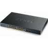 Zyxel XGS1935-28HP, 28 Port Lite-L3 Smart Managed PoE Switch, 24x Gigabit PoE and 4x 10G SFP+, hybrid mode