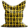 Sablio Sedací vak Star Wars Stormtroopeři Pattern na žluté - 150x100 cm