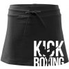 Nápis Kick Boxing športová sukne two in one čierna