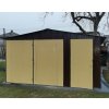 Plechová garáž 4,5 x 6m so sedlovou strechou
