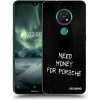 Picasee silikónový prehľadný obal pre Nokia 7.2 - Black Fuel
