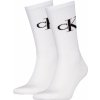 CALVIN KLEIN - pánske ponožky 2PACK CK jeans monogram biele - limitovaná edícia-39-42