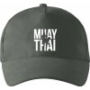 Nápis Muay Thai - Šiltovka 5P - Univerzálna veľkosť ( Tmavá bridlica (sivá so zeleným nádychom) )