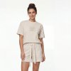 Komplet GOLDBERGH Nice Short & Legacy Short Sleeve Top Champagne Béžová M