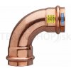 Medený oblúk FF 90° 35 voda/plyn