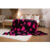 JERRY FABRICS Deka mikroplyš s baránkom Srdce Polyester, 140/200 cm