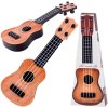 JOKO Mini Gitara pre deti Ukulele 25 cm, svetlo hnedá