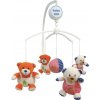BABY MIX Kolotoč nad postieľku Baby Mix Medvedíky Polyester/Plast 10 cm