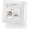 Keline zásuvka Modulo50 Cat 5E, povrchová, osadená s 2xKEJ-C5E-U-TL 601140-AP + KEJ-C5E-U-TL(2)