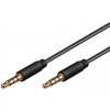 Kábel OEM Jack 3.5mm 4 pólový M/M 1,5m