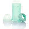 Everyday Baby fľaša sklo so slamkou mint green 240 ml