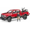 Bruder 2502 Terénne auto RAM motocykel Scrambler Ducati Desert Sled figúrka