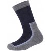 Dva páry merino ponožiek NEVADA s vlneným froté šedá/modrá SAFA Veľkosť: 31-35