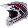 přilba SUPERTECH S-M10 CARBON META2, ALPINESTARS (bílá/červená/modrá lesklá, vel. XL)