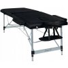 Skladací masážny stôl hliníkový Bodyfit čierny