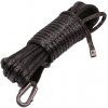 Syntetické lano s očnicí 12 mm (DYNEEMA) 20 m, černé
