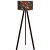 Asir | Stojacia lampa AYD 1xE27/60W/230V pestrofarebná/hnedá | AS0454