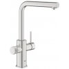Grohe Blue Pure - Drezová batéria Minta s filtračnou funkciou a výsuvnou koncovkou, supersteel 30601DC0