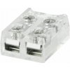 BERGE Rýchlokonektor pre COB LED pásik 8mm Double-sided Tape-Wire Screw