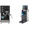 Profitec GO, black + Rancilio Rocky Doserless