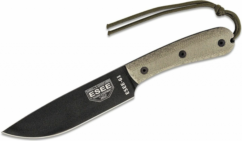 ESEE Model 6 Blade, Modified Micarta Handle, Kydex Sheath ESEE-6HM-K