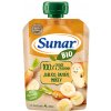 SUNAR BIO ovocná kapsička jablko, banán, mrkva 4m+, 100 g 44210100
