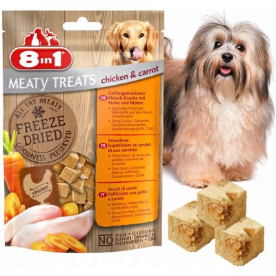 8in1 Dog Freeze Dried Chicken & carrots 50 g