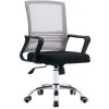 Tempo Kondela Kancelárska stolička, sieťovina sivohnedá TAUPE/látka čierna, APOLO 2 NEW