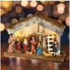Solight LED drevený betlehem podsvietený 26x17cm 6x LED 2x AA + záruka 3 roky zadarmo