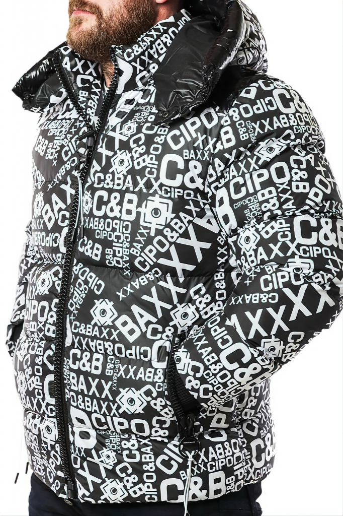 CIPO & BAXX pánska zimná bunda CM193 BLACK Čierna