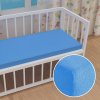 Detské froté napínacie prestieradlo do postieľky FR-015 Svetlo modré 80 x 140 x 10 cm - do postieľky