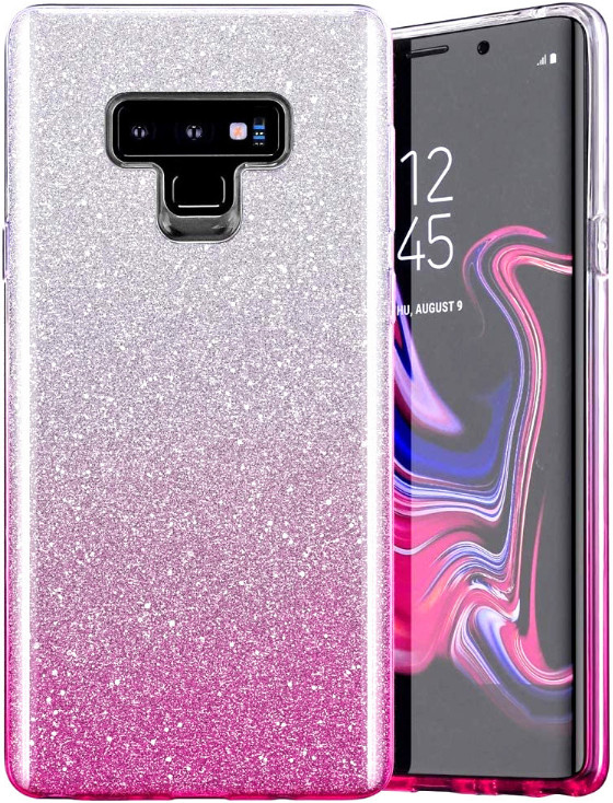 Silikónové na Samsung Galaxy S23 FE 5G S711 Shine Bling strieborno-ružové