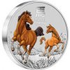 The Perth Mint strieborná minca minca Lunar Series III Year of Horse 2026 Kolorované 1 kg